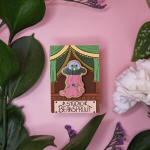 Alien Frog Pin