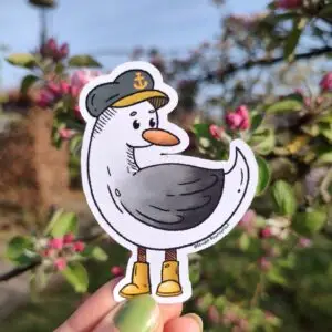Captain Seagull Sticker