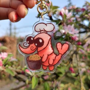 Shrimp Fried Rice Acrylic Keychain