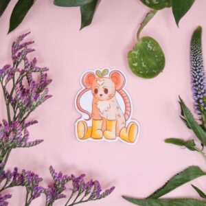 Mouse Big Boots Sticker