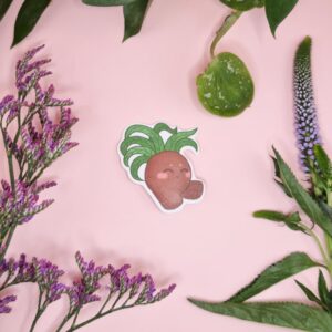Sitting Sprout Sticker