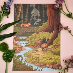 Fox Forest Print